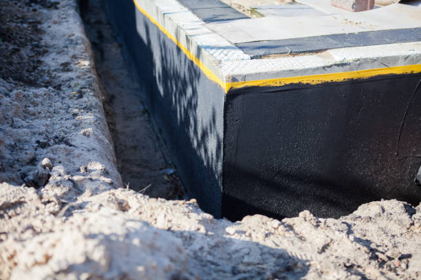 Residential Exterior Waterproofing installation at a Granger, IN home by SJ Waterproofing Pros